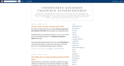 Desktop Screenshot of chaotisch.blogspot.com