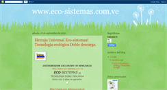 Desktop Screenshot of eco-sistemas1.blogspot.com