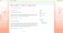 Desktop Screenshot of bearyniceblog.blogspot.com