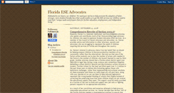 Desktop Screenshot of fl-ese-advocates.blogspot.com