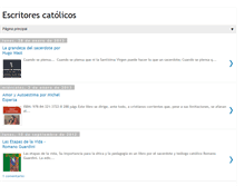 Tablet Screenshot of escritorescatolicos.blogspot.com