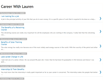 Tablet Screenshot of career-with-lauren.blogspot.com