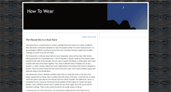 Desktop Screenshot of how-to-wear5288.blogspot.com