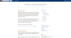 Desktop Screenshot of africaentrepreneur.blogspot.com