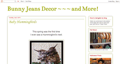 Desktop Screenshot of bunnyjeansdecorandmore.blogspot.com