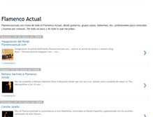 Tablet Screenshot of flamencoactual.blogspot.com