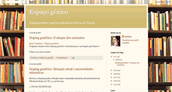 Desktop Screenshot of espacogenico.blogspot.com