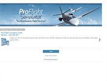 Tablet Screenshot of proflightsimulatorsuite.blogspot.com