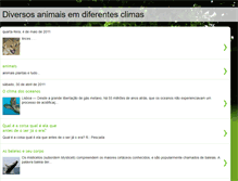 Tablet Screenshot of diversosanimaisemdiferentesclimas.blogspot.com