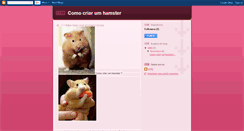 Desktop Screenshot of comocriarumhamster.blogspot.com