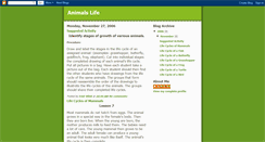 Desktop Screenshot of animallifes.blogspot.com