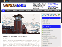 Tablet Screenshot of americanbuildingspecialties.blogspot.com