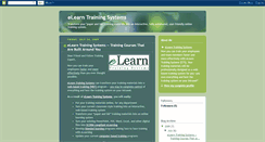 Desktop Screenshot of elearntrainingsystems.blogspot.com