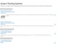 Tablet Screenshot of elearntrainingsystems.blogspot.com