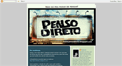 Desktop Screenshot of pensodireto.blogspot.com