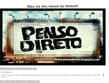 Tablet Screenshot of pensodireto.blogspot.com