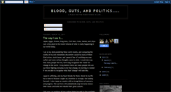 Desktop Screenshot of bloodgutsandpolitics.blogspot.com