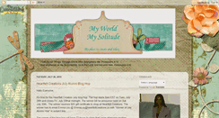 Desktop Screenshot of myworldmysolitude.blogspot.com