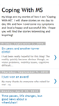 Mobile Screenshot of coping-with-ms.blogspot.com