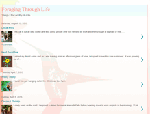 Tablet Screenshot of foragingthroughlife.blogspot.com