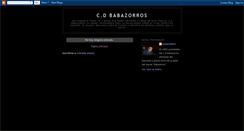 Desktop Screenshot of cdbabazorros.blogspot.com