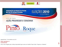 Tablet Screenshot of acaoprogressoecidadania.blogspot.com