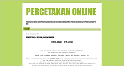 Desktop Screenshot of percetakan-depok.blogspot.com