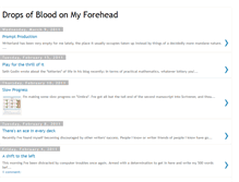 Tablet Screenshot of dropsofbloodonmyforehead.blogspot.com