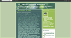 Desktop Screenshot of contandoasmemorias.blogspot.com