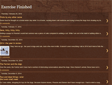 Tablet Screenshot of exercisefinished.blogspot.com