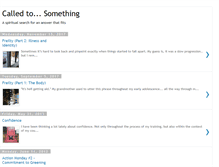 Tablet Screenshot of calledtosomething.blogspot.com