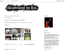 Tablet Screenshot of illustratedbyem.blogspot.com