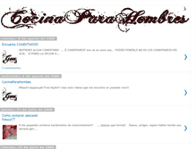 Tablet Screenshot of cocinaparahombres.blogspot.com