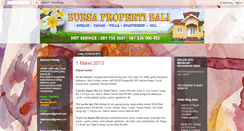 Desktop Screenshot of bursapropertibali.blogspot.com