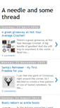 Mobile Screenshot of needleandsomethread.blogspot.com