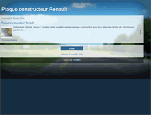 Tablet Screenshot of plaque-constructeur-renault.blogspot.com