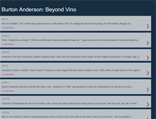 Tablet Screenshot of burtonanderson-beyondvino.blogspot.com