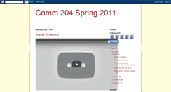 Desktop Screenshot of comm204spr2011.blogspot.com