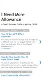 Mobile Screenshot of moreallowance.blogspot.com