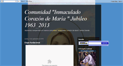 Desktop Screenshot of comunidadinmaculadocorazondemaria.blogspot.com