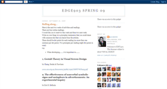 Desktop Screenshot of edge903spring09.blogspot.com