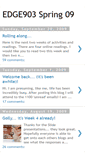 Mobile Screenshot of edge903spring09.blogspot.com