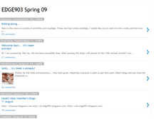 Tablet Screenshot of edge903spring09.blogspot.com