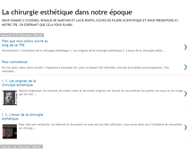 Tablet Screenshot of lachirurgieesthetiquedansnotreepoque.blogspot.com