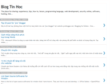 Tablet Screenshot of blogtinhoc.blogspot.com