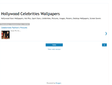 Tablet Screenshot of hollywoodcelebritieswallpapers.blogspot.com