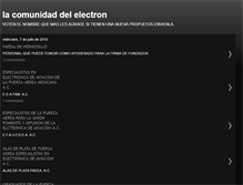 Tablet Screenshot of lacomunidaddelelectron.blogspot.com