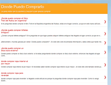 Tablet Screenshot of dondepuedocomprarlo.blogspot.com