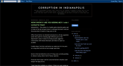 Desktop Screenshot of corruptioninindianapolis.blogspot.com