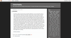 Desktop Screenshot of clichereality.blogspot.com